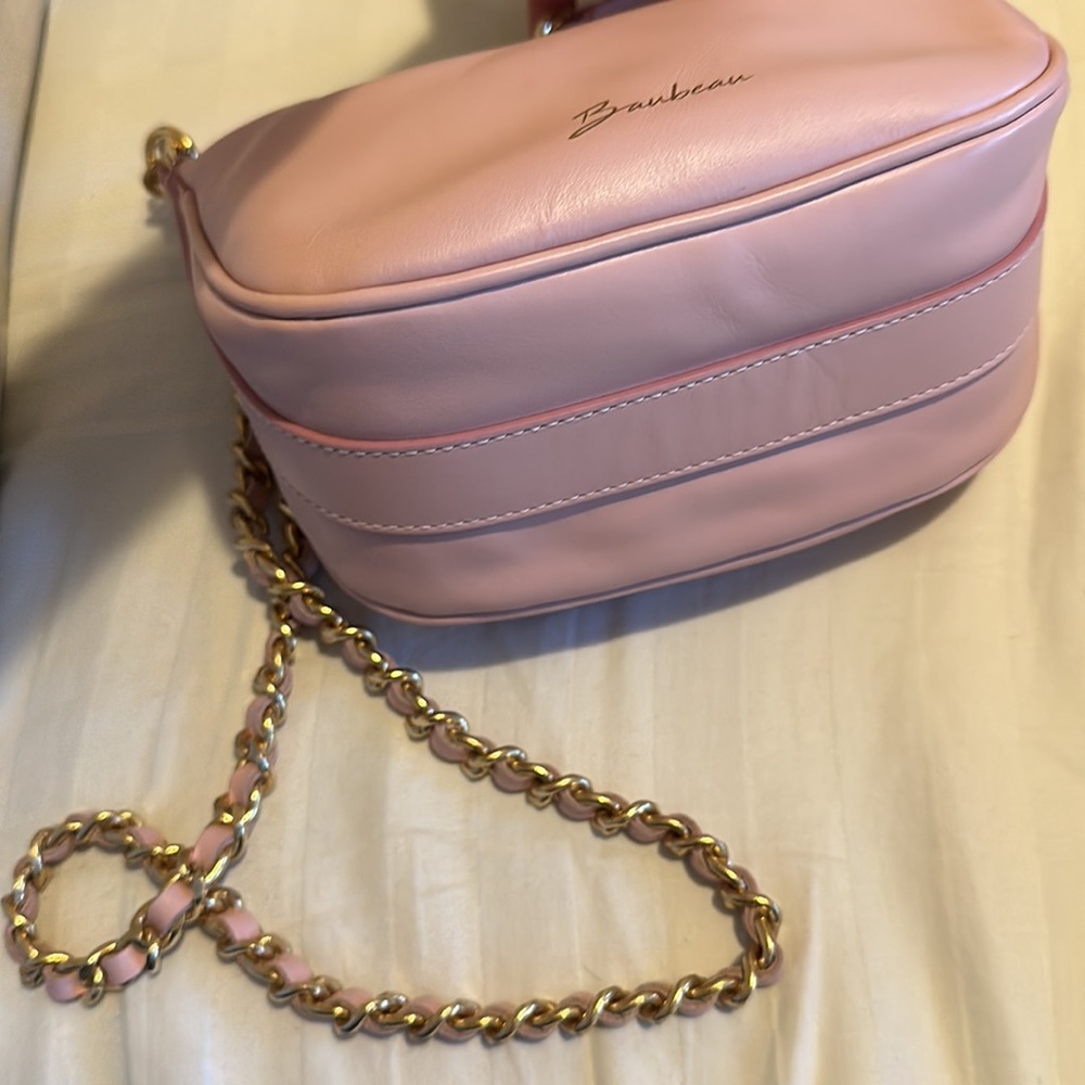 ✨NWT! Baubeau Paris Leather Pink Bag - Picture 14 of 17